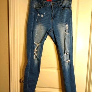 Wax jeans distressed size 12